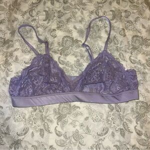 Savage X Fenty Lavender Lace Bralette Large